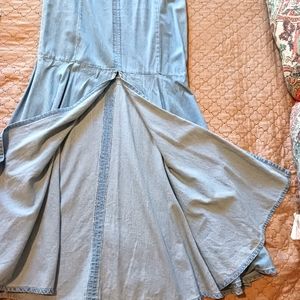Denim mermaid bodycon skirt